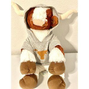 Bevo University of Texas Longhorn Build A Bear Retired 15" Plush With UT Hoodie